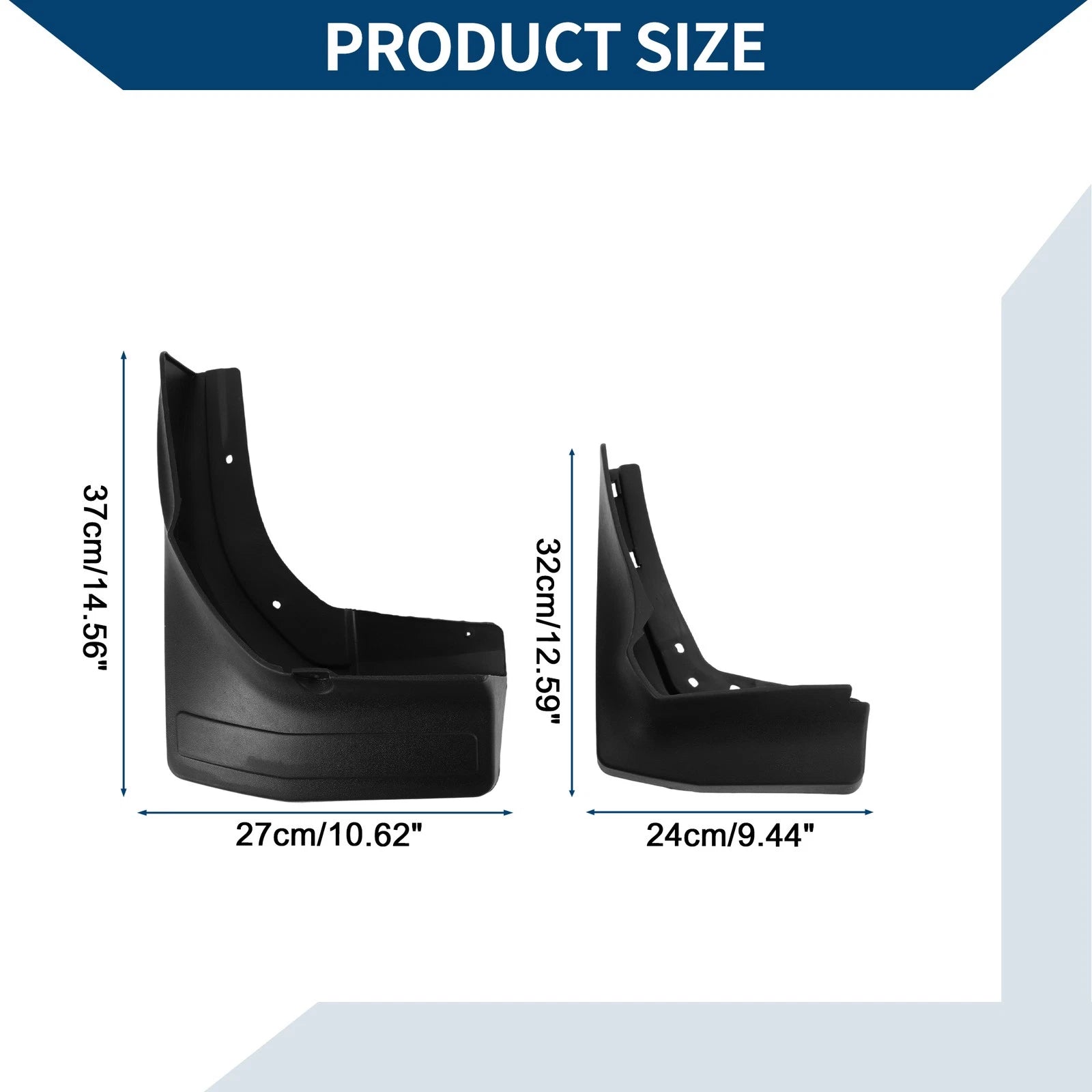 Set of 2 Mud Flaps Splash Guards for Mercedes-Benz GL/GLS (2015–2016)