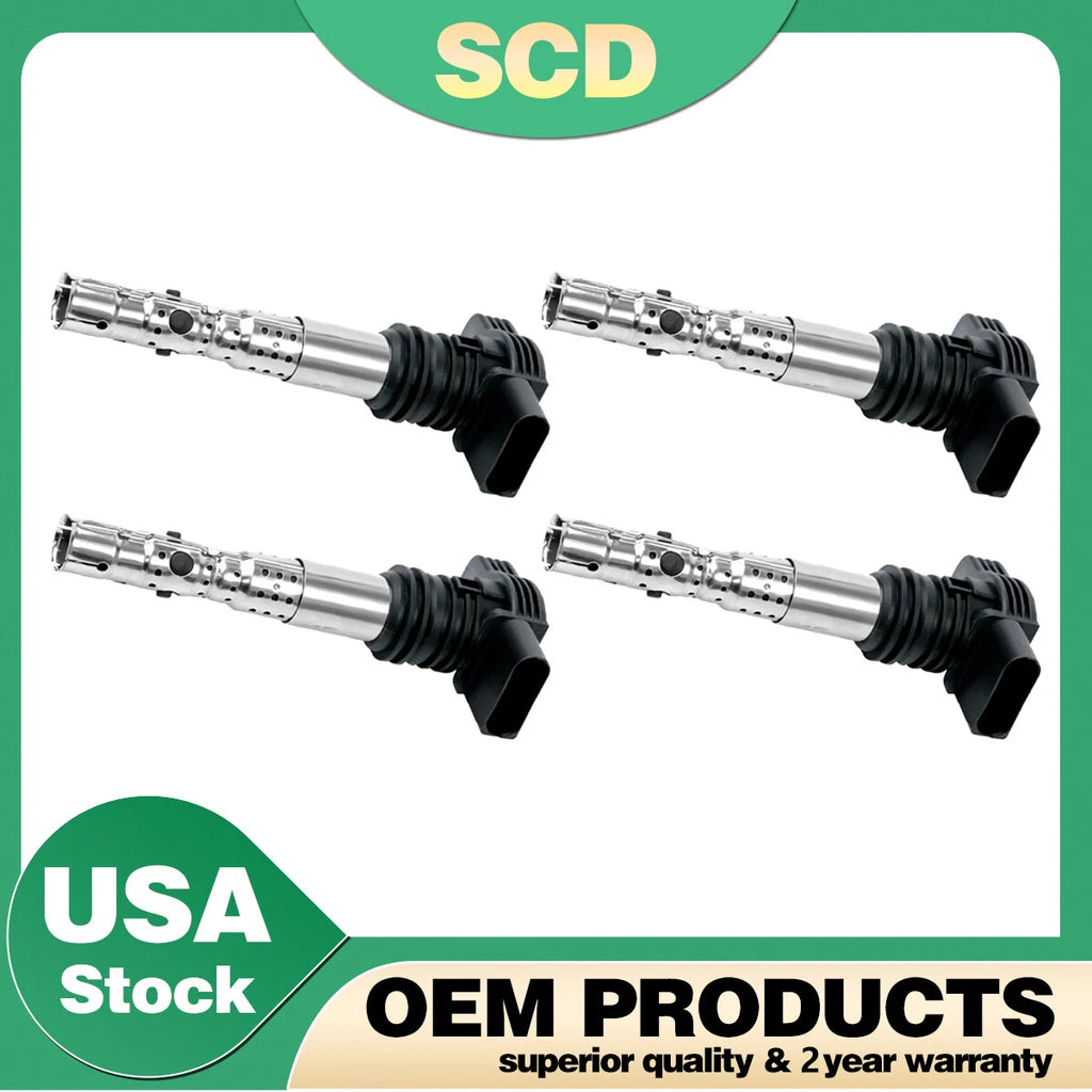 4X Ignition Coil for VW Beetle Golf Jetta Passat Audi A4 TT (1998–2006) UF411