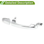 Exterior Door Handle for Hyundai Kia (No. 836611F000) Rear Right Silver Tone