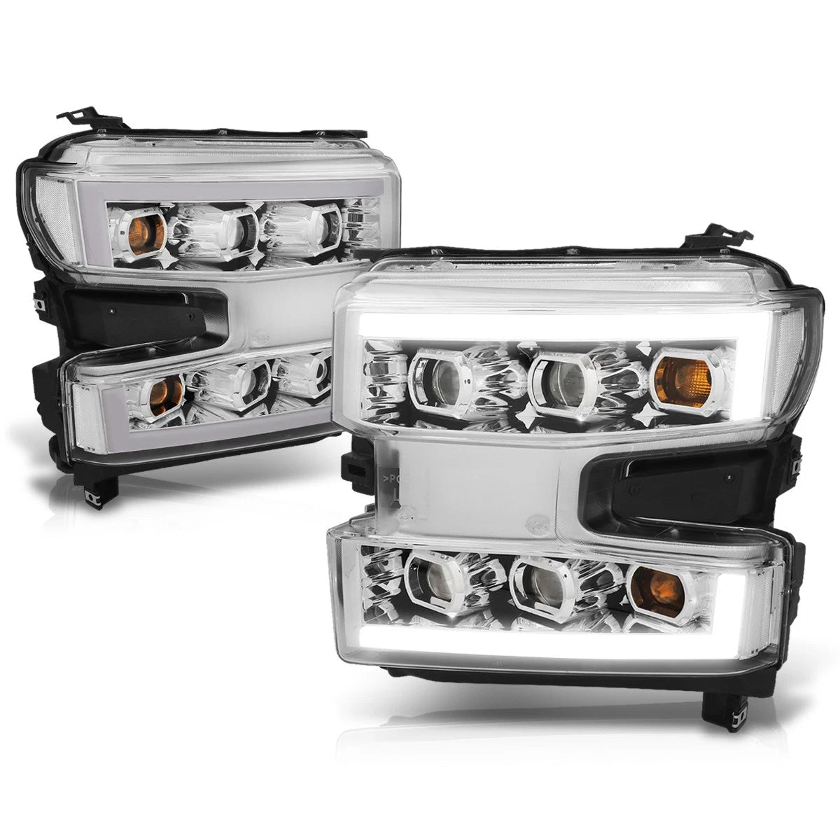 OE Style LED DRL Projector Headlight for Chevy Silverado 1500 (2019–2024)