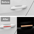 Carbon Fiber Door Handle Reflective Stickers for Universal Cars