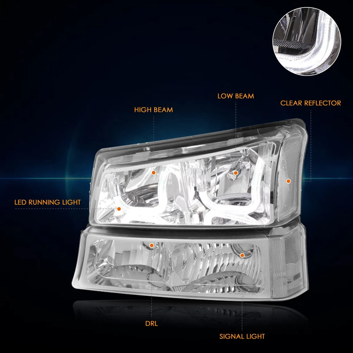 Sequential OLED Turn Signal Tail Brake Light for BMW E60 Sedan (2004–2007)