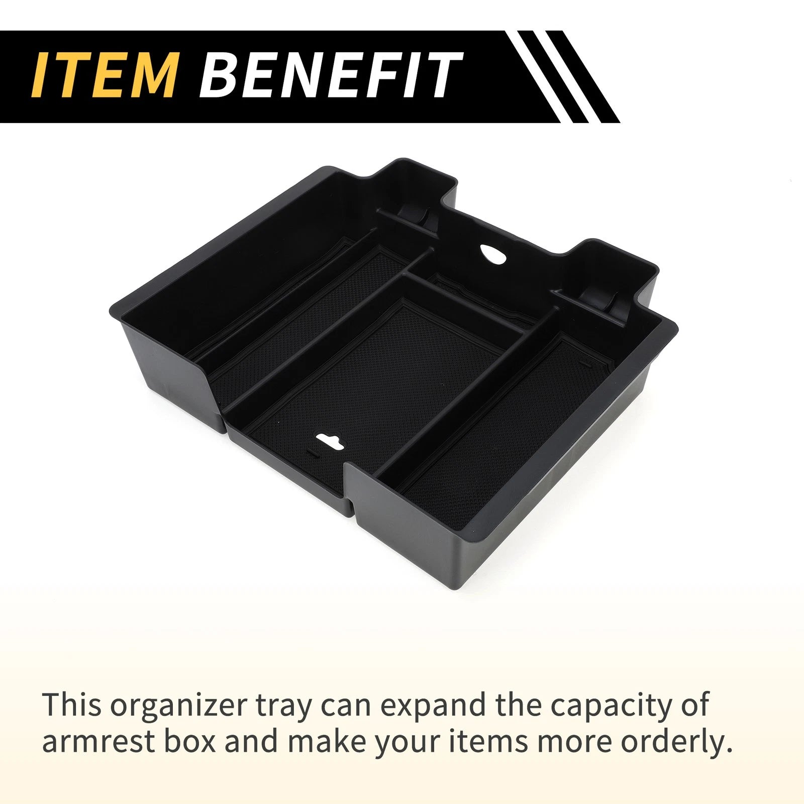 Center Console Organizer Tray for Chevy Silverado, GMC Sierra 2500 