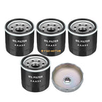 4 Pack Oil Filter & Wrench for Kawasaki (49065-7010, 49065-2071, 49065-0724)