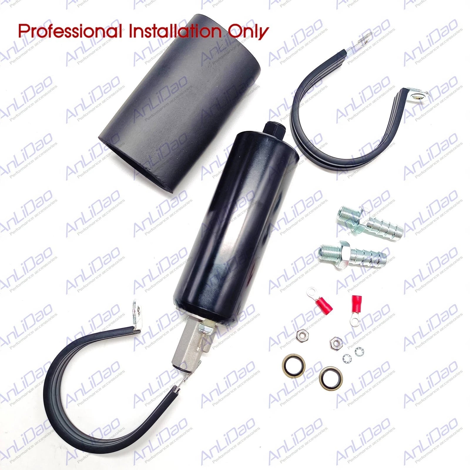 Walbro/TI 15PSI 130LPH Inline TBI Fuel Pump Kit for Universal (GSL395)