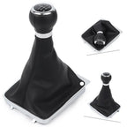 6-Speed Manual Gear Shift Knob w/ Boot Cover for VW Passat B6 (2005-2010)