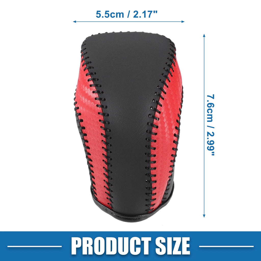Gear Shifting Knob Cover for Toyota Camry (2018–2023) Red Black Stitches