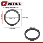 Set of 2 Speaker Spacer Ring Adaptors for Honda Accord (2003–2007) 6"x9"