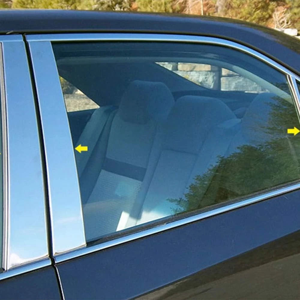 Luxury Chrome Pillar Post Trim Kit 6pc for Toyota Camry (2012–2014)