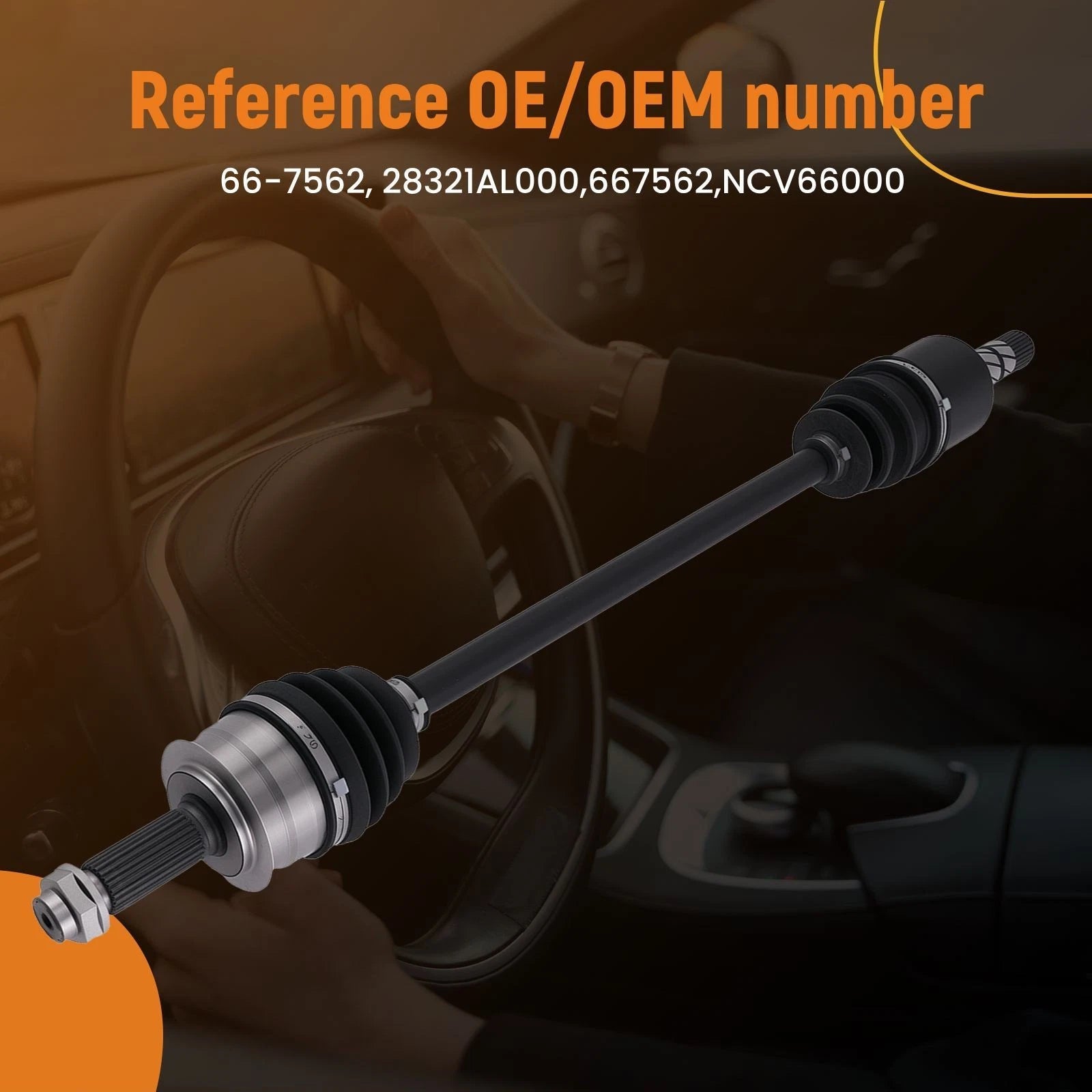 Front CV Axle Shaft for Subaru Legacy 2.5i (2015–2019)
