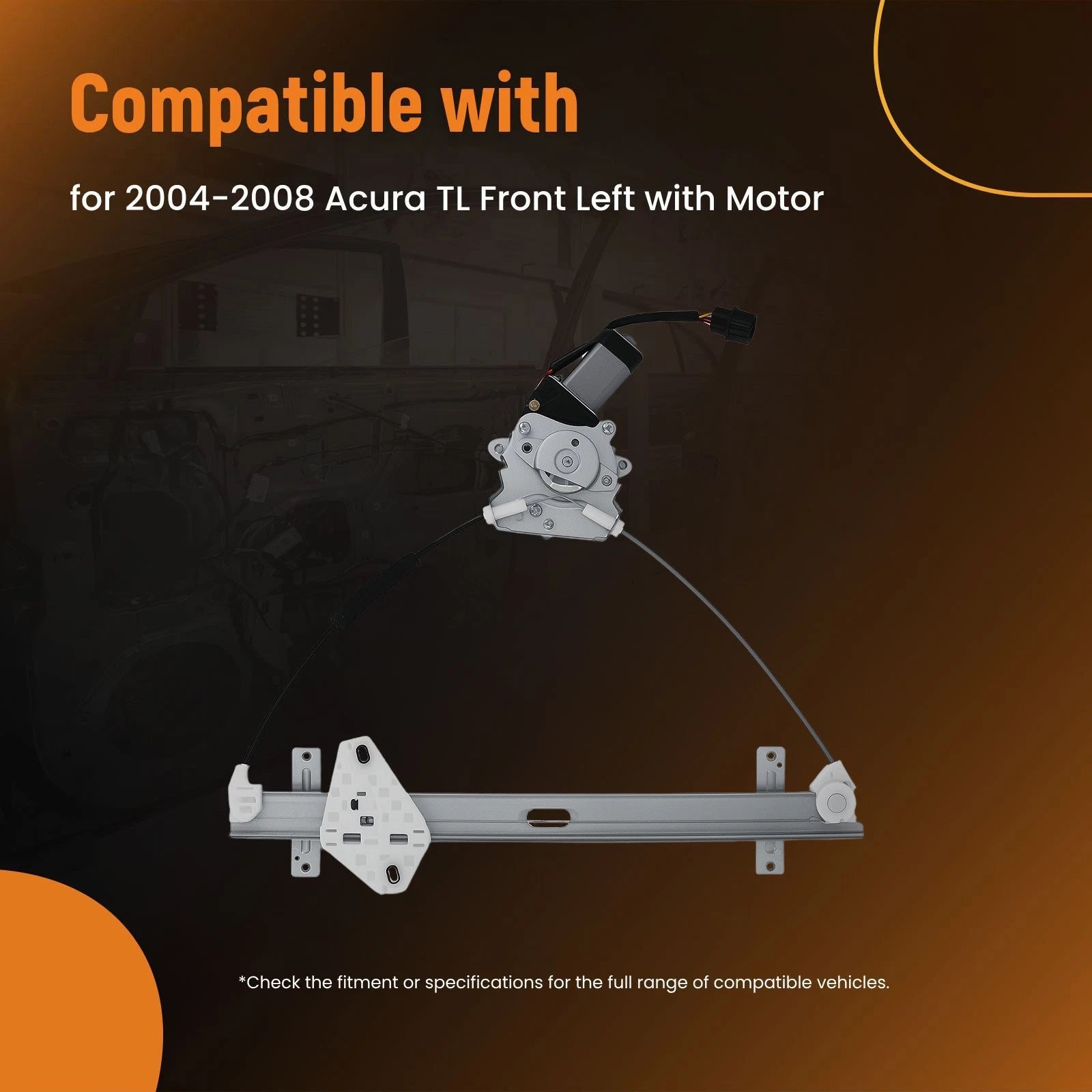 Electric Window Regulator Front Left for Acura TL (2004–2008) 751046