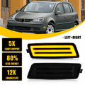 2X Smoke Lens Front Side Marker Lights for VW Golf GTI/Jetta (2006–2009)