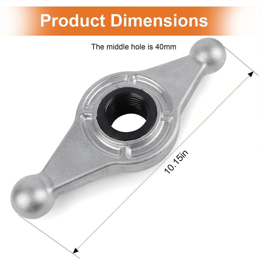 40MM Shaft Manual Hub Wing Nut - 8MM Thread Pitch for Hunter DSP
