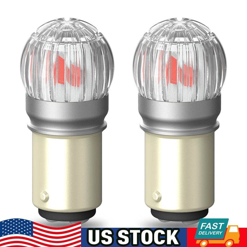 2X 1157 LED Red Brake Tail Stop Light Bulbs for Various Vehicles
