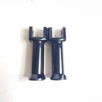 Passenger Foot Peg Support Mounts Pair Black for Harley Softail Fat Boy (2018–2023)