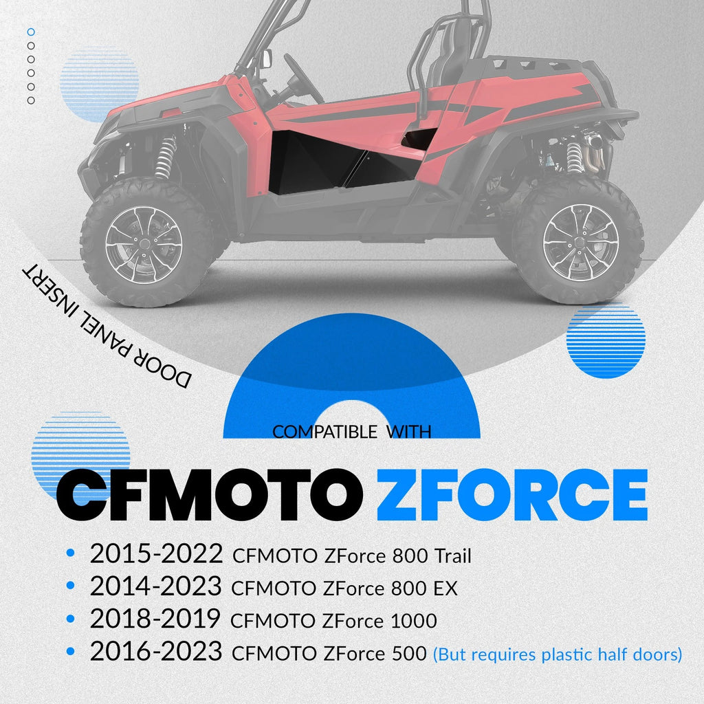Half Lower Door Panel Insert for CFMOTO Z-Force 500/800/1000 (2014–2023)