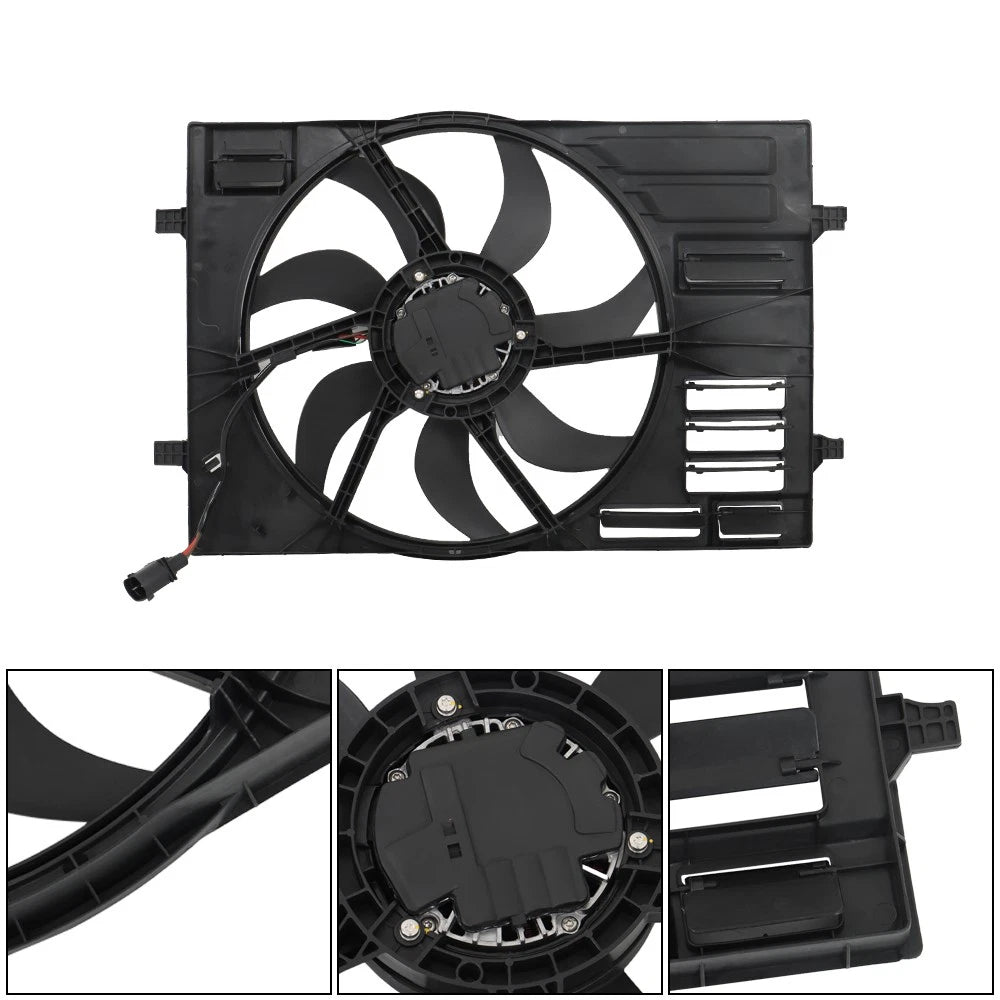 Radiator Cooling Fan Assembly for VW Golf, Audi A3 (2015-2020)