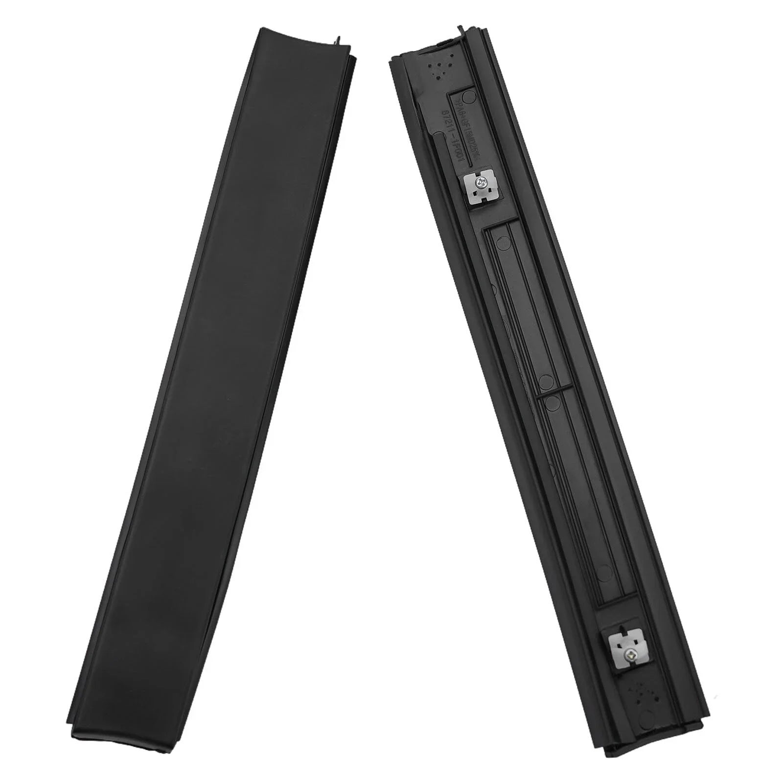 2 x Black Roof Water Strip Cover for Kia Sportage