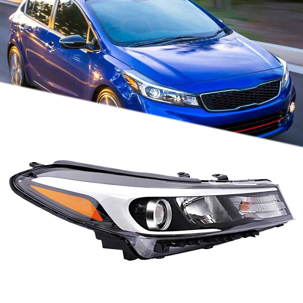 Headlight Assembly for Kia Forte Forte5 (2017–2018) Halogen Passenger Side