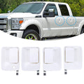 Set of 4 Door Handles for Ford Super Duty F250 (1999–2016) - Oxford White