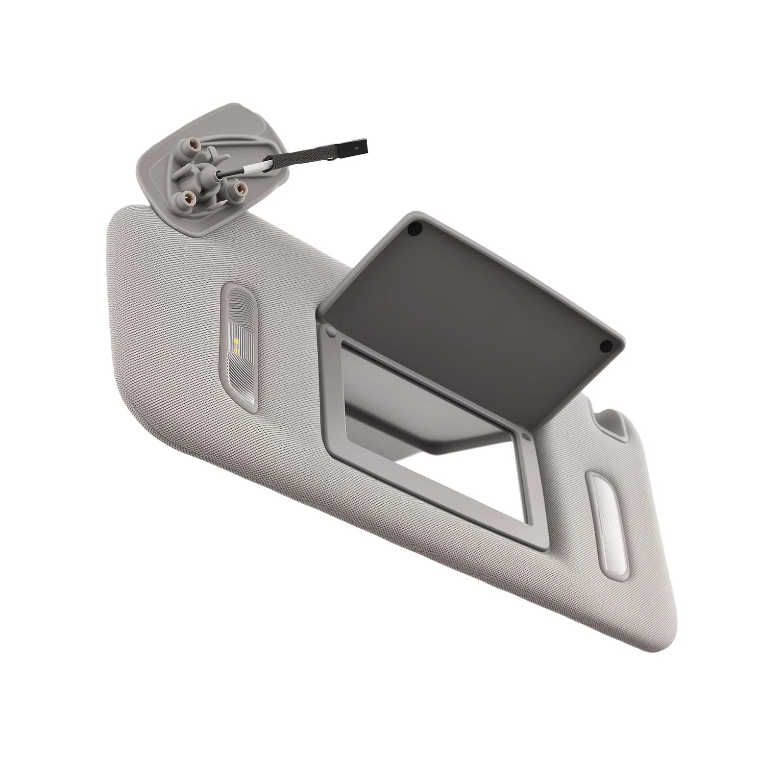 Driver Side Left Sun Visor for GMC Yukon (2015–2019) 23459655, 22870346, Gray