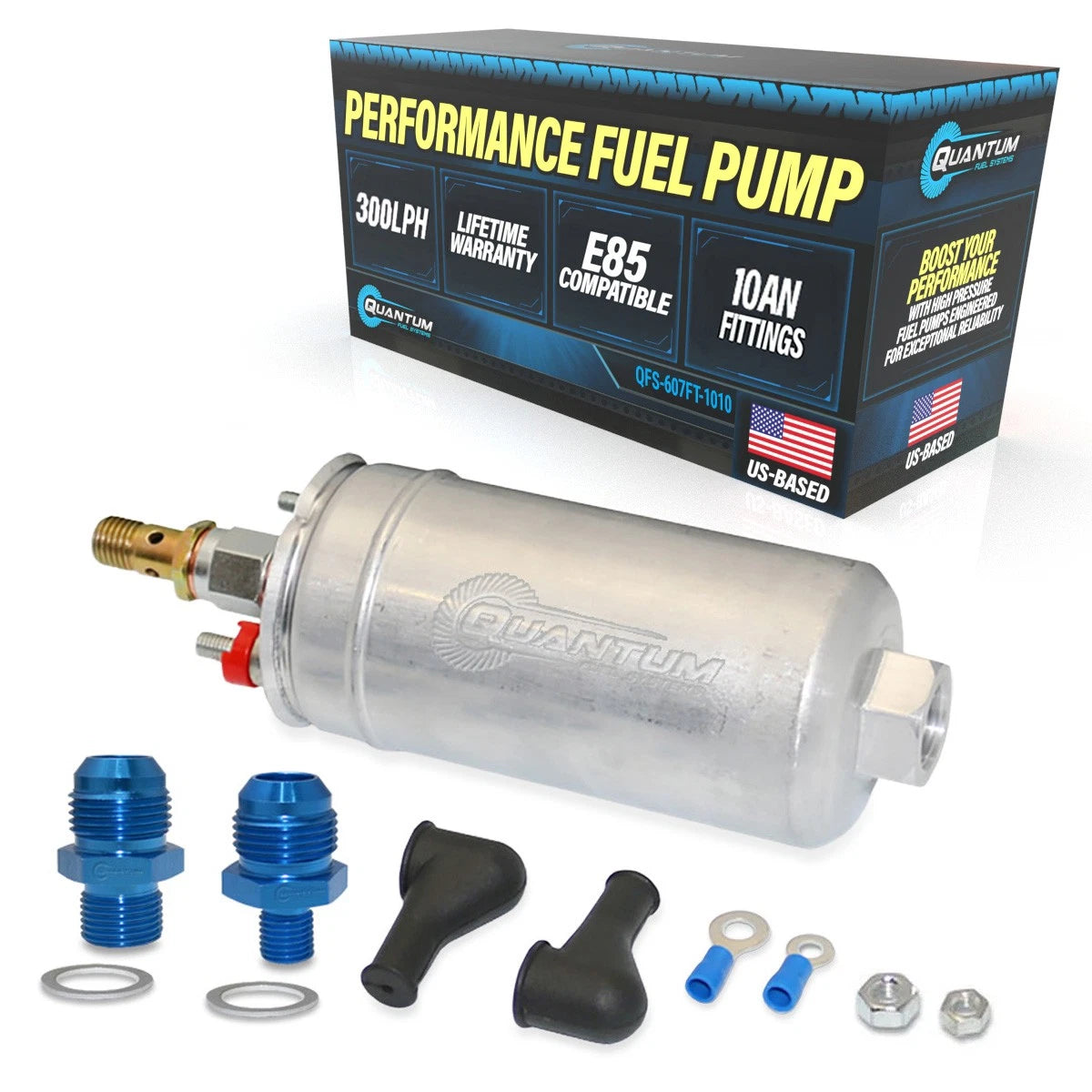 Fuel Pump 300LPH + 10AN Fitting for Chevrolet Corvette (1997–2007) 0580254044