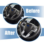 Steering Wheel Trim Cover for Ford F150 (2015–2019) Silver Tone