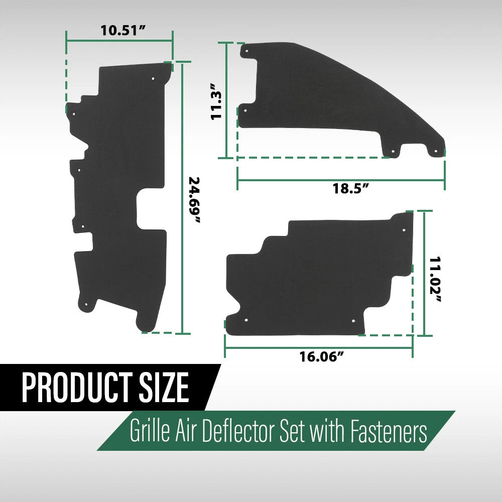Radiator Grille Air Deflector Set for Ford F-150 Raptor (2009–2014)
