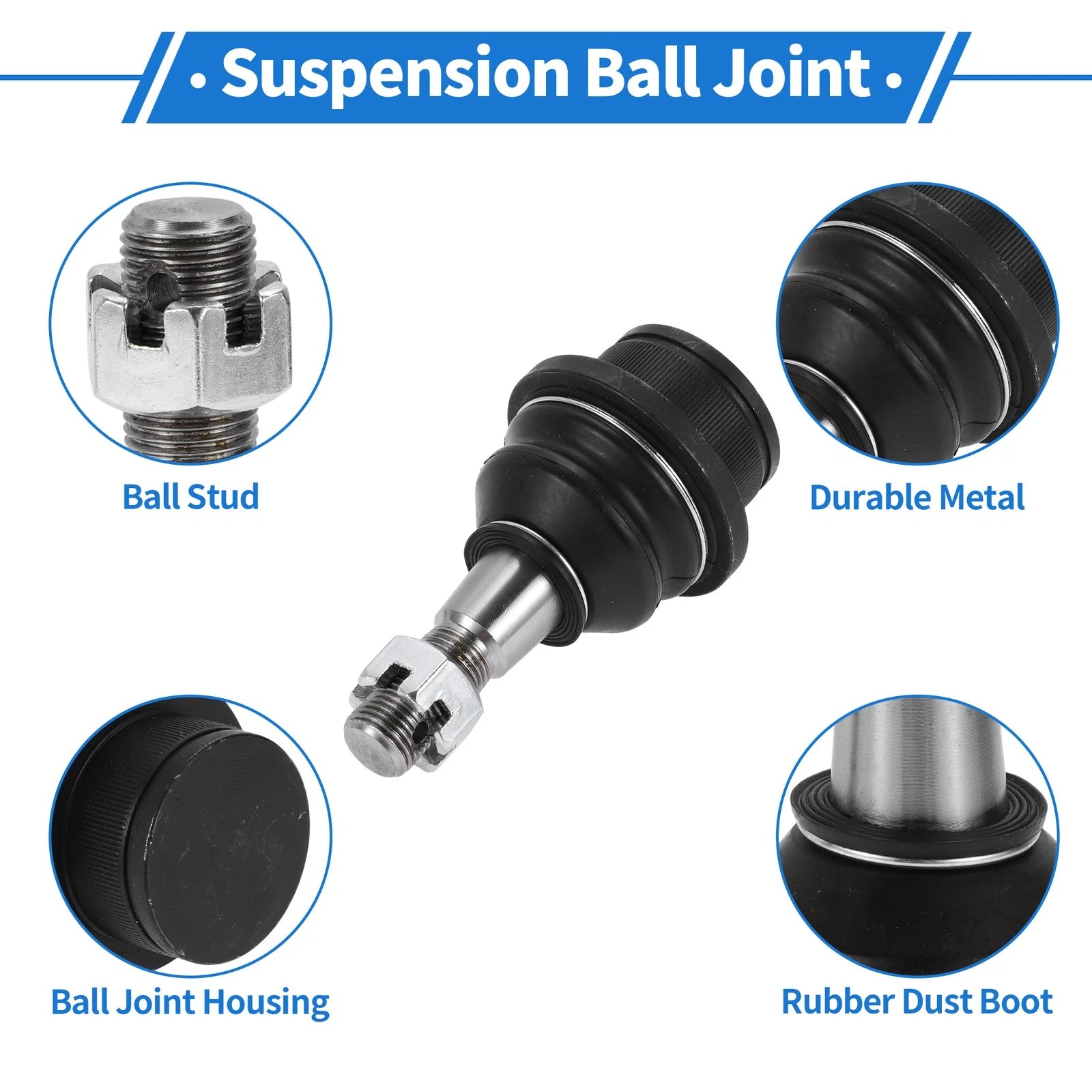 2X Front Lower Ball Joints for Dodge Ram 1500 (2002–2005) No.K7411/5072958AA