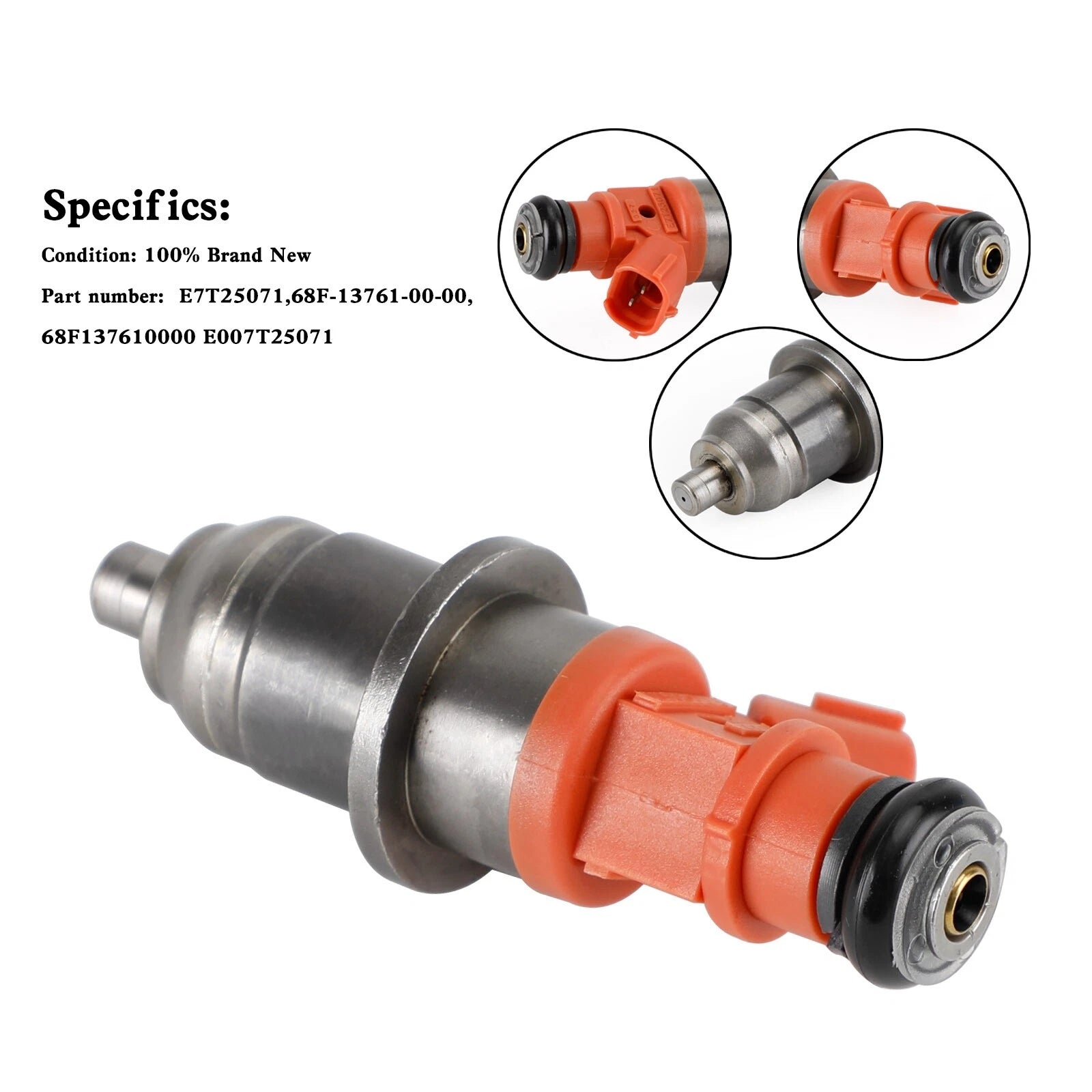 Fuel Injectors 68F-13761-00-00 for Yamaha Outboard HPDI 150-200 HP (2000–2006)