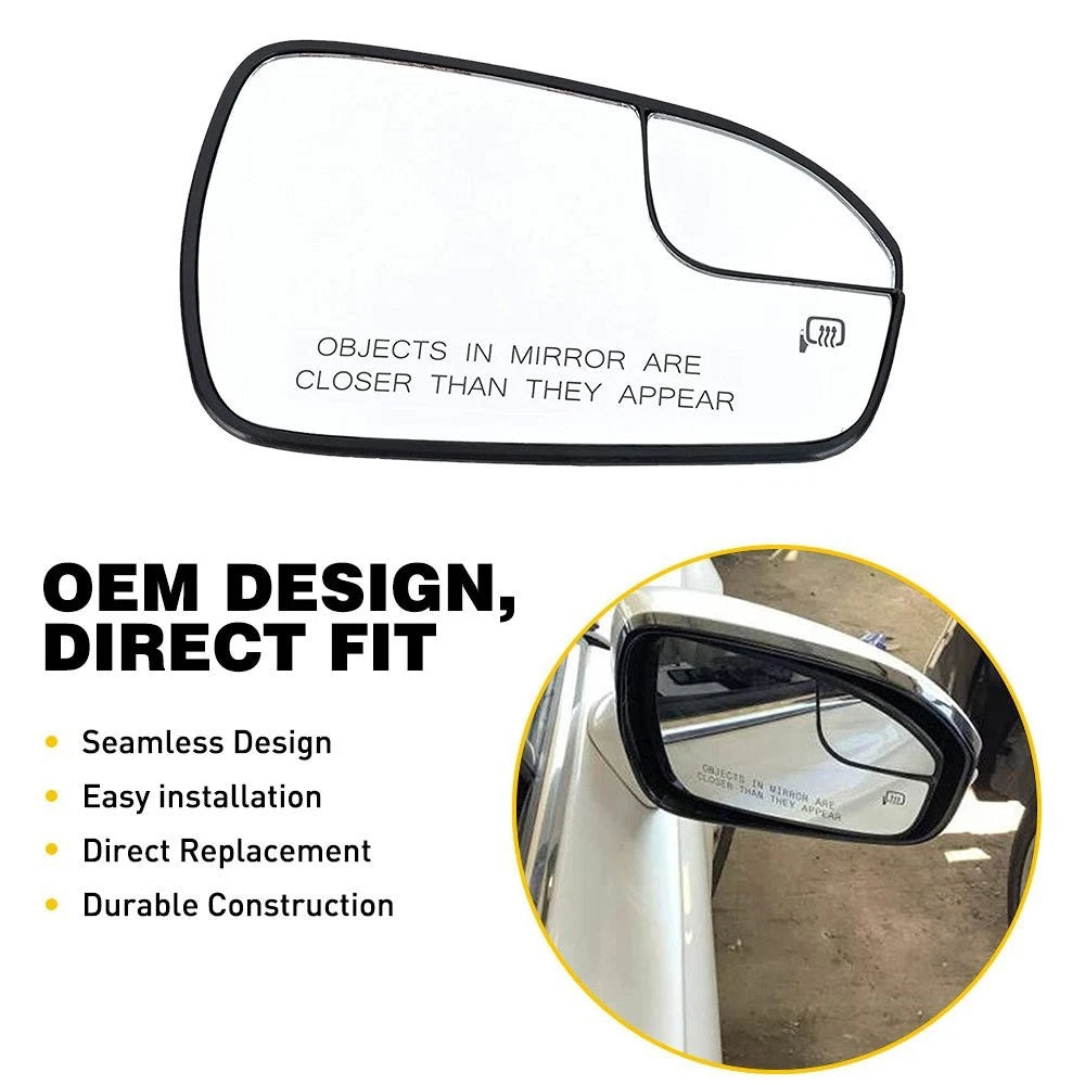 Right Power Heated Mirror Glass for Ford Fusion (2013–2020) DS7Z17K707B