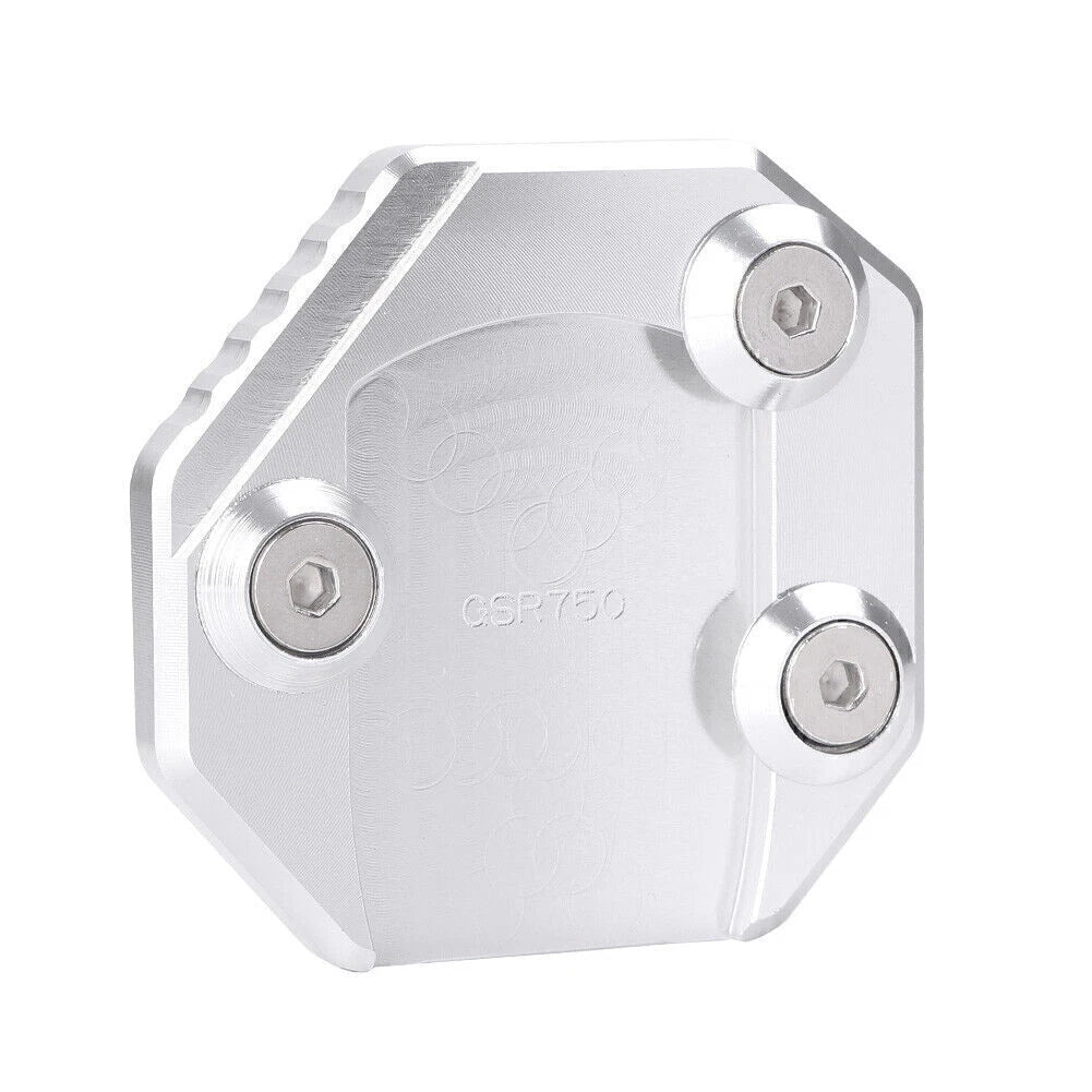 Kickstand Side Stand Pad for Suzuki GSR750 GSX-S1000 2011-2016 SILVER