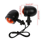 4X Amber Bullet Turn Signals for Harley Honda