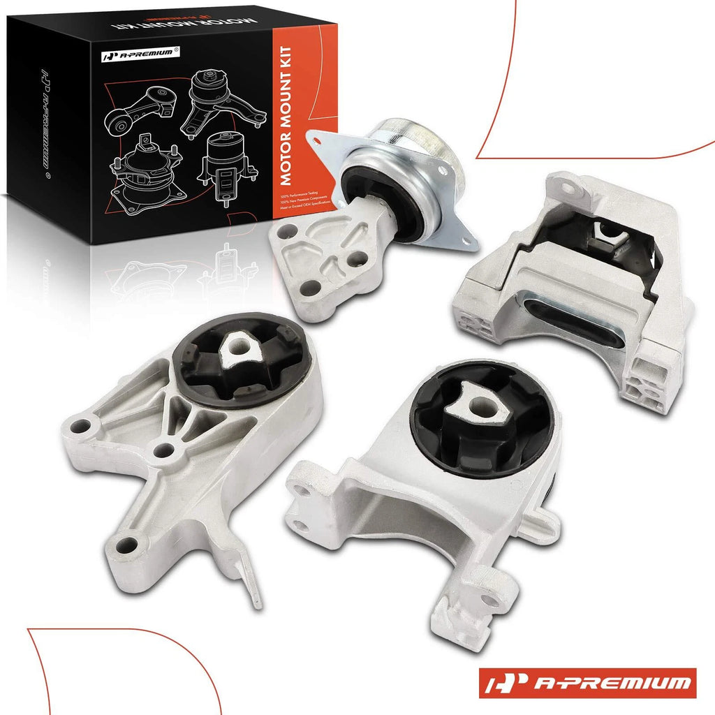 Set of 4 Engine Motor & Transmission Mounts for Chevy Malibu (2009–2012)