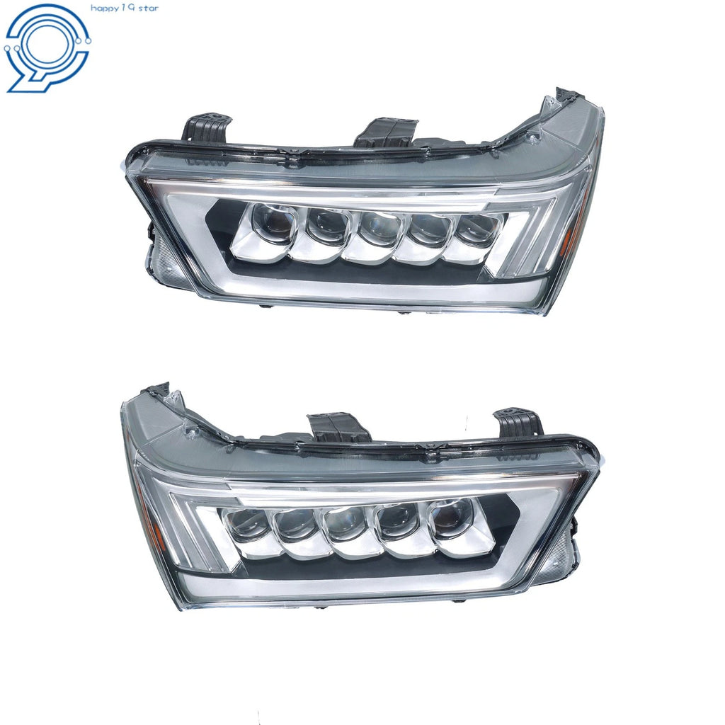 2X LED Headlights for Acura MDX (2017–2020) Chrome W/o Module