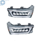 2X LED Headlights for Acura MDX (2017–2020) Chrome W/o Module