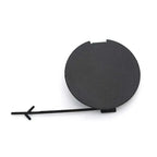 Black Front Bumper Tow Hook Eye Cap Cover for Jeep Renegade (2015-2020)