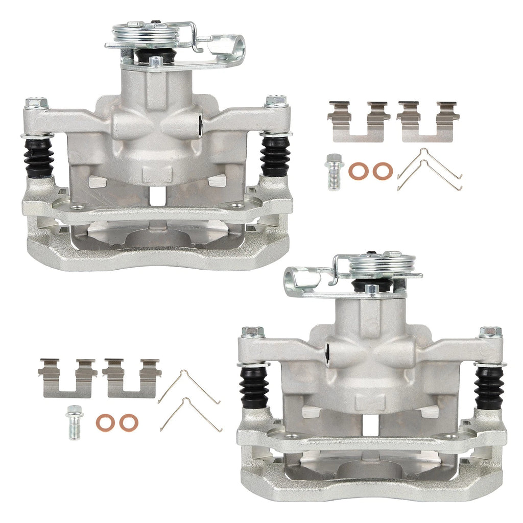 Set of 2 Rear Brake Calipers with Bracket for Dodge Dart (2013–2016)