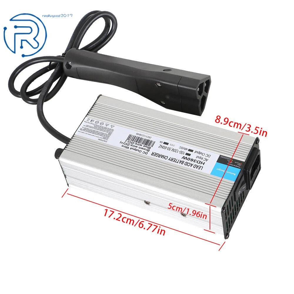 48V/6A Golf Cart Battery Charger for EZGO RXV, Club Car DS, Yamaha