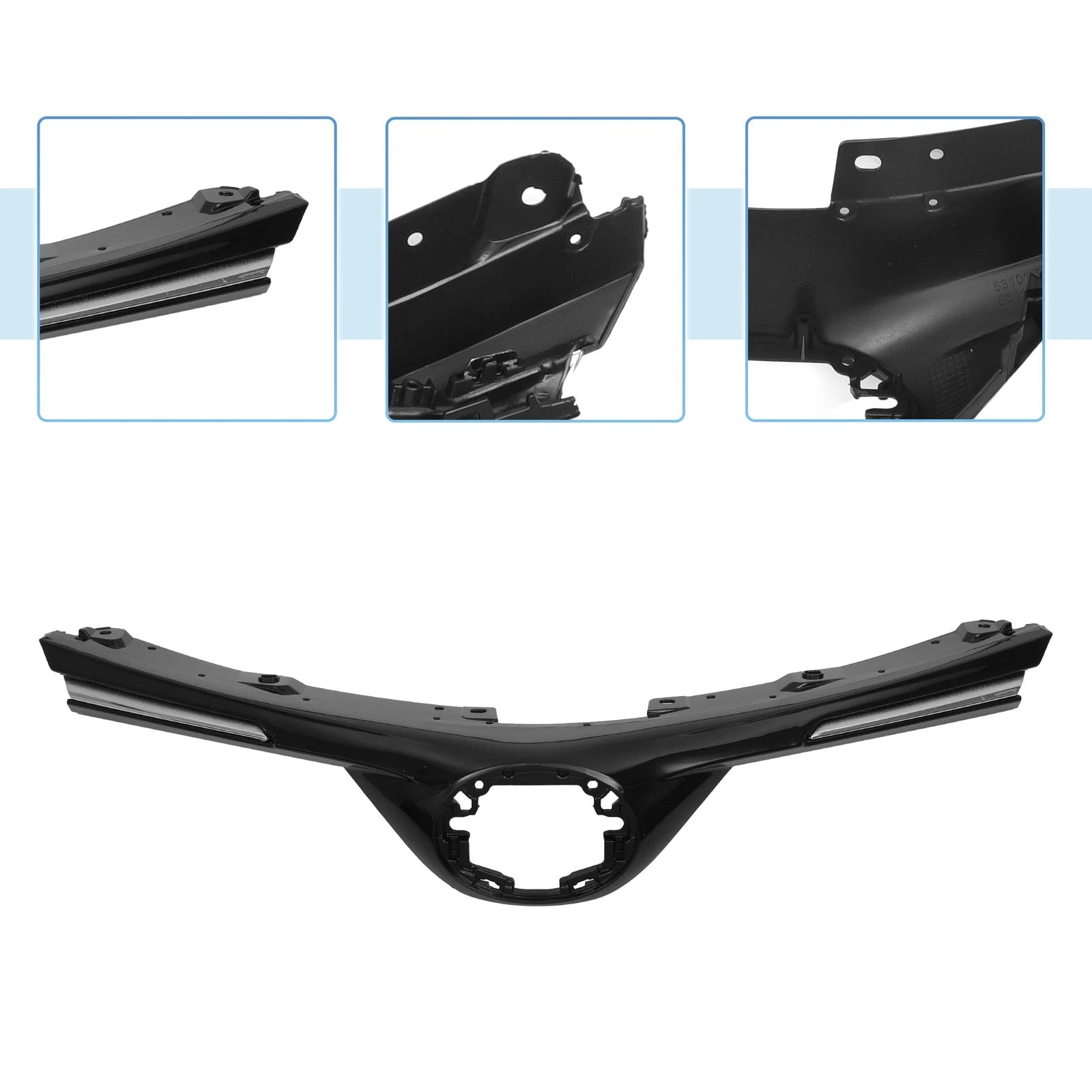 Front Hood Bumper Grille for Toyota RAV4 LE (2016–2018) No.531010R130 Black