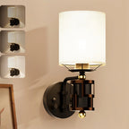 Vintage Dimmable Wall Sconce for HYMELA (Charge Port, Bronze)