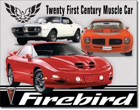 Vintage Replica Tin Metal Sign for Chevy Pontiac Firebird (1770)