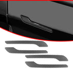 Set of 4 Door Handle Cover Trims for Tesla Model 3 & Y (2017–2023) Carbon Fiber Look