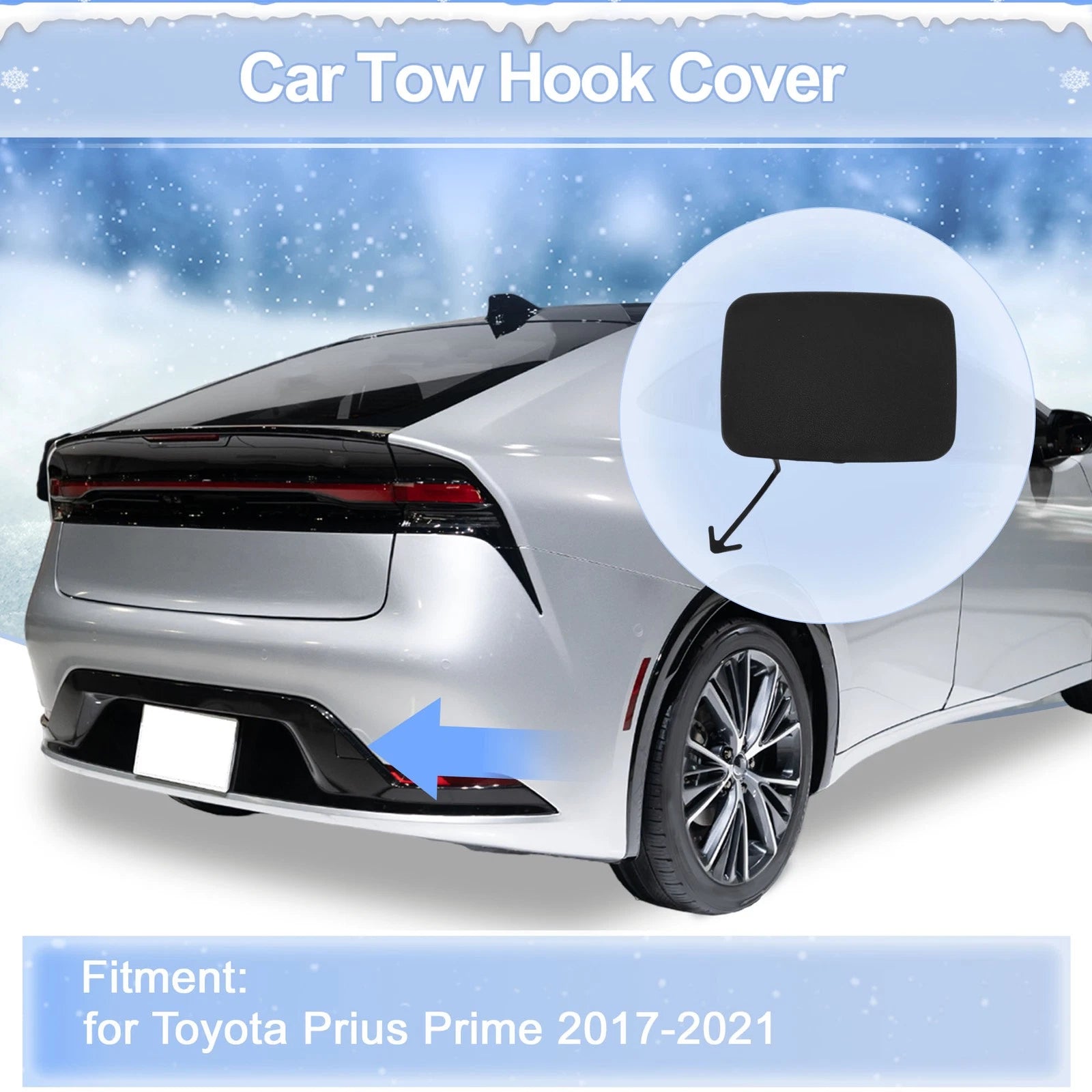 Tow Hook Cover Cap for Toyota Prius Prime (2017–2021) No. 5216447060