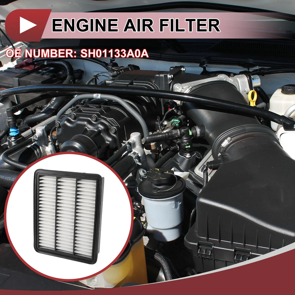 Car Engine Air Filter No.SH01133A0A for Mazda 3 (2013) 1 Pc Long Life