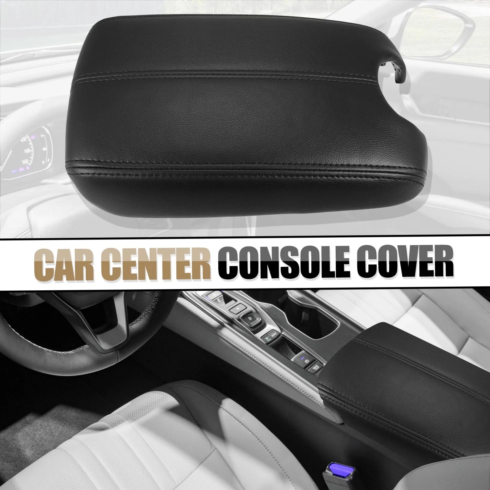 Center Console Cover Kit for Honda Accord (2008–2012) Black