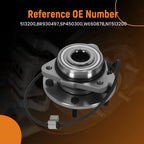 Front LH RH 5 Lug Wheel Hub Kit for GMC Jimmy Blazer (1998–2005) SP450300