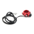 Rotating Bar Clamp Start Stop Kill Switch Button for 7/8" Handlebar Red