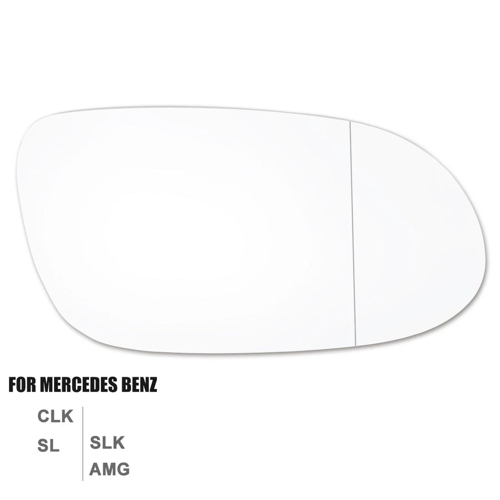 Mirror Glass for Mercedes CLK SL SLK AMG Right Passenger Side (With Adhesive)