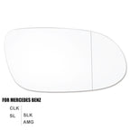 Mirror Glass for Mercedes CLK SL SLK AMG Right Passenger Side (With Adhesive)